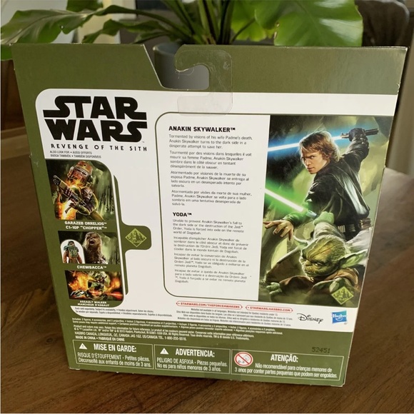 Hasbro Star Wars Revenge of the  Sith Anakin Skywalker & Yoda Figure 2 Pack - Picture 2 of 2